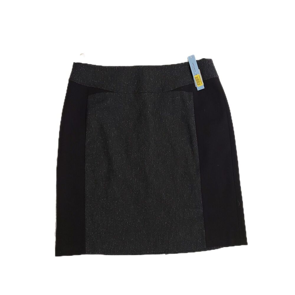 Antonio Melani NWT $109 Merida Navy & Black Color Block Dress Skirt, Size 14